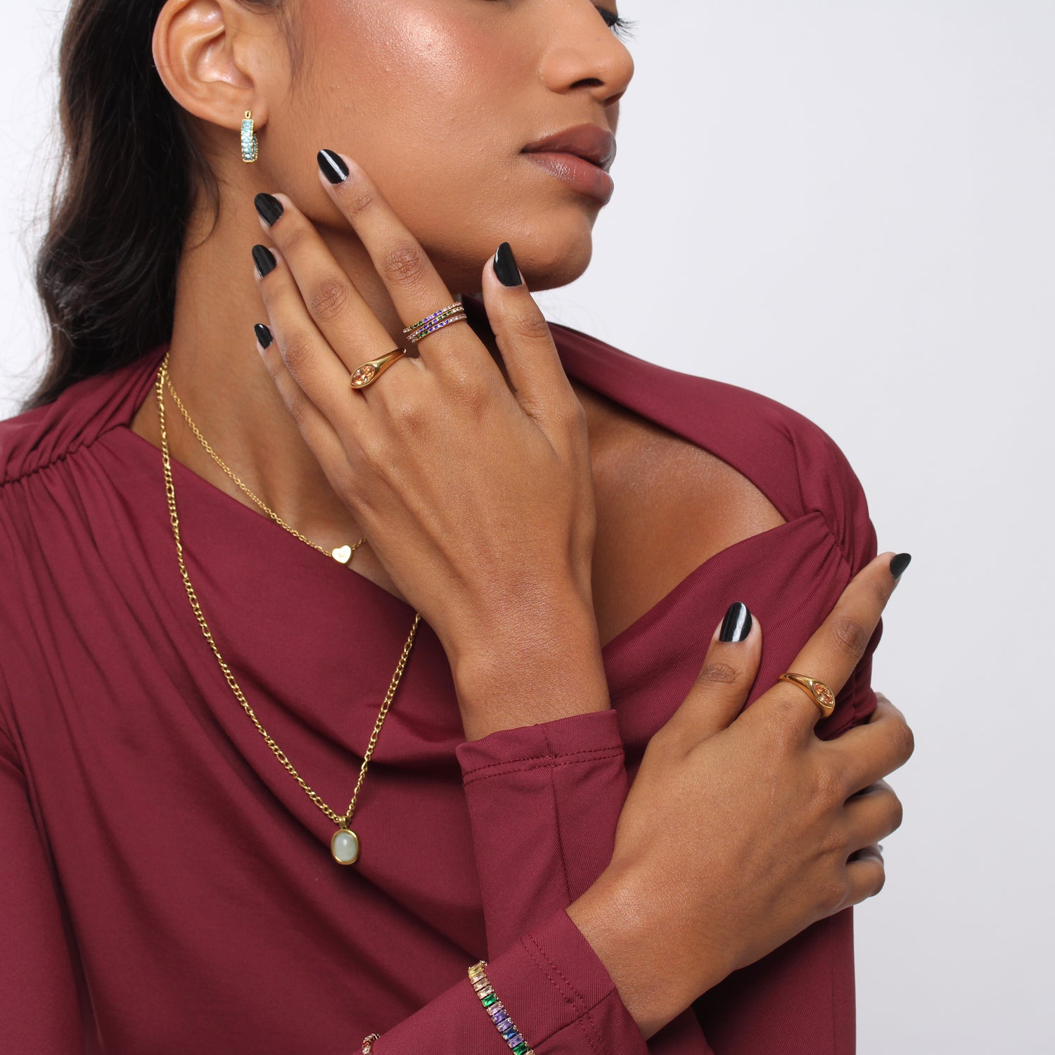 Anel Rainbow - Banho em Ouro 18K