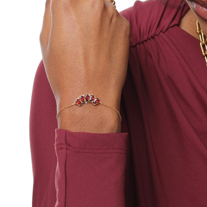 Pulseira Cherry - Banho em Ouro 18K