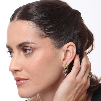 Brinco Solaire - Banho em Ouro 18K