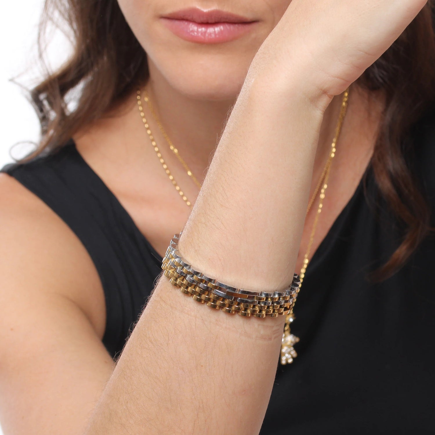 Pulseira Watch Band - Banho em Ouro 18K