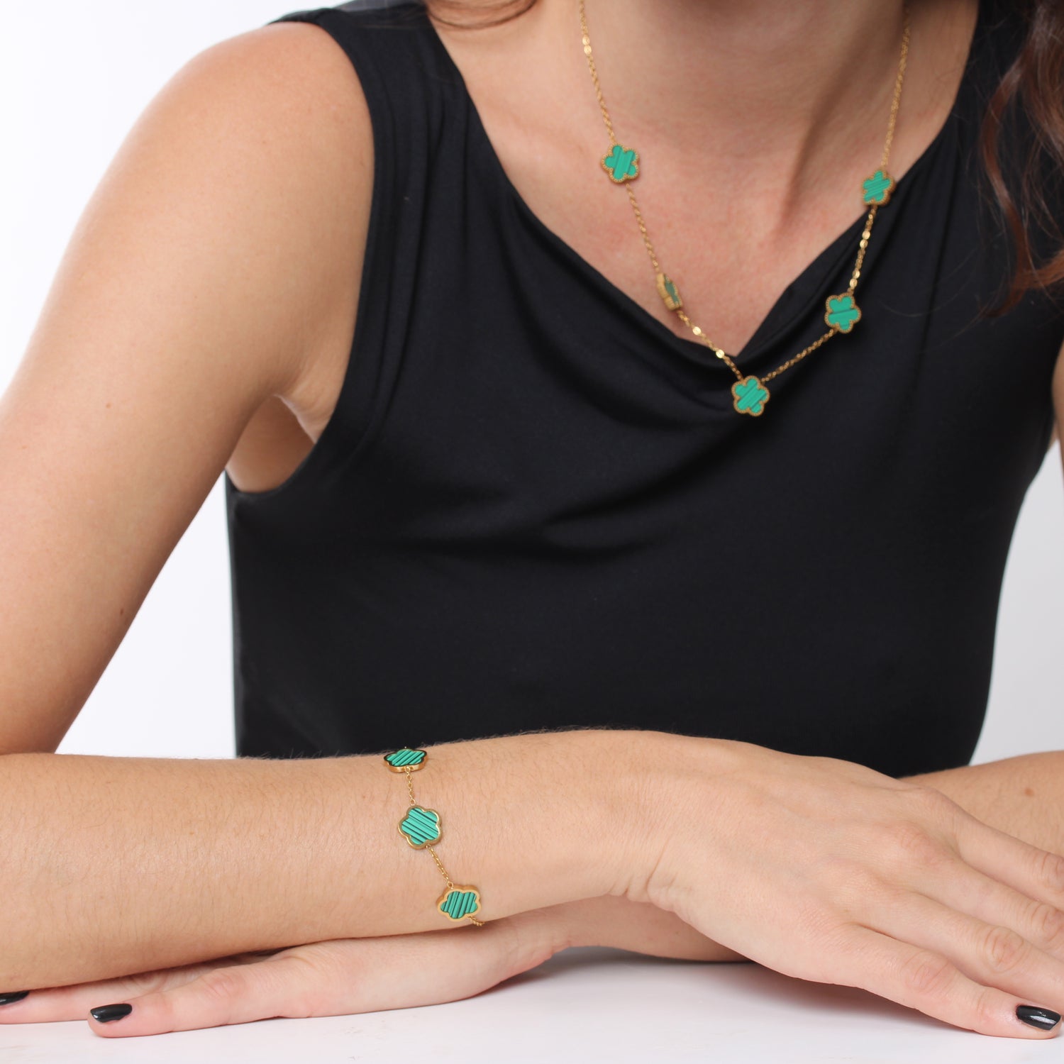 Bracelete Trevo - Banho em Ouro 18K