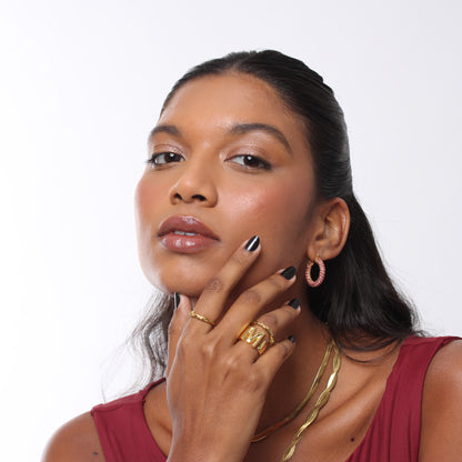 Brinco Sunshine - Banho em Ouro 18K