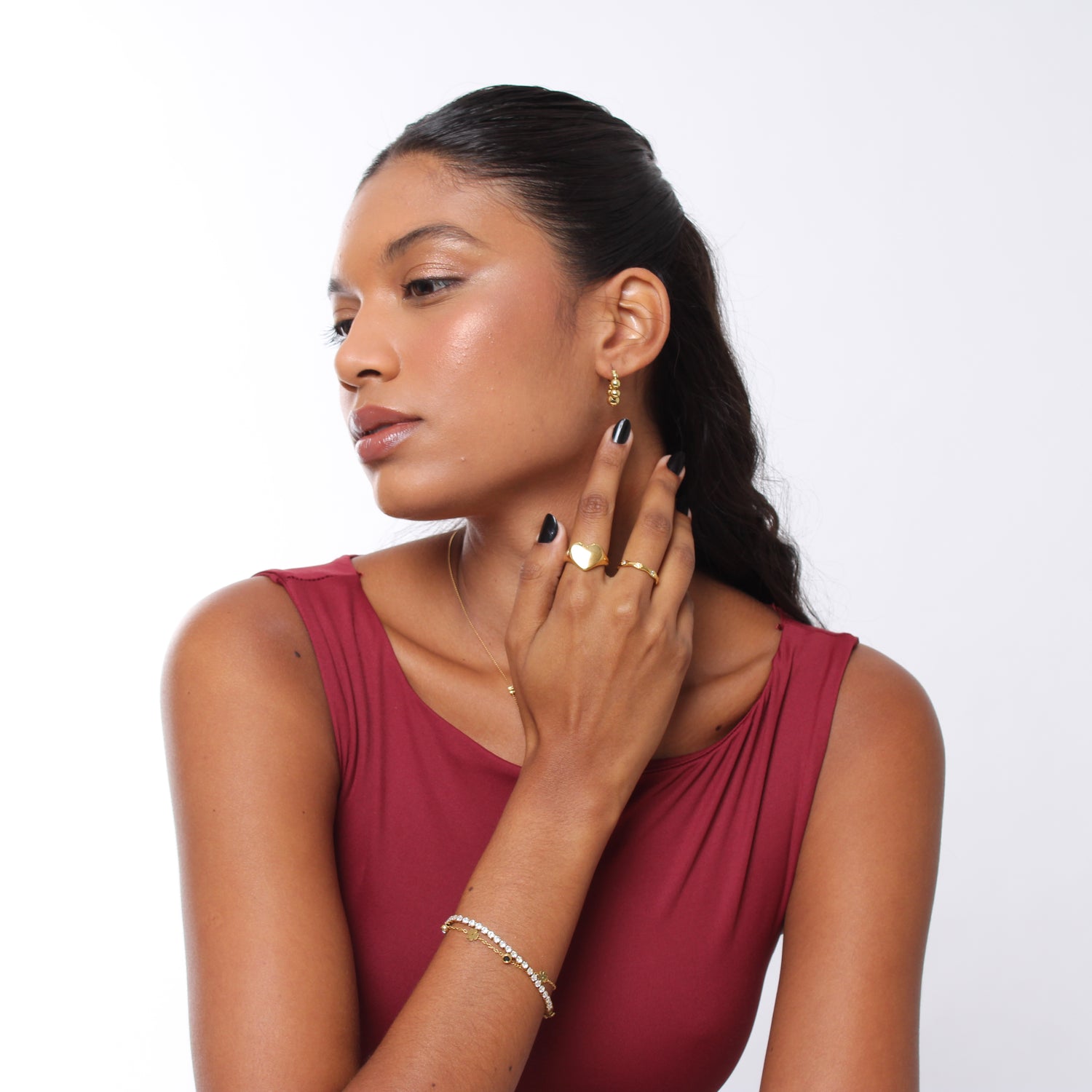 Brinco Gold Bubbles - Banho em Ouro 18K