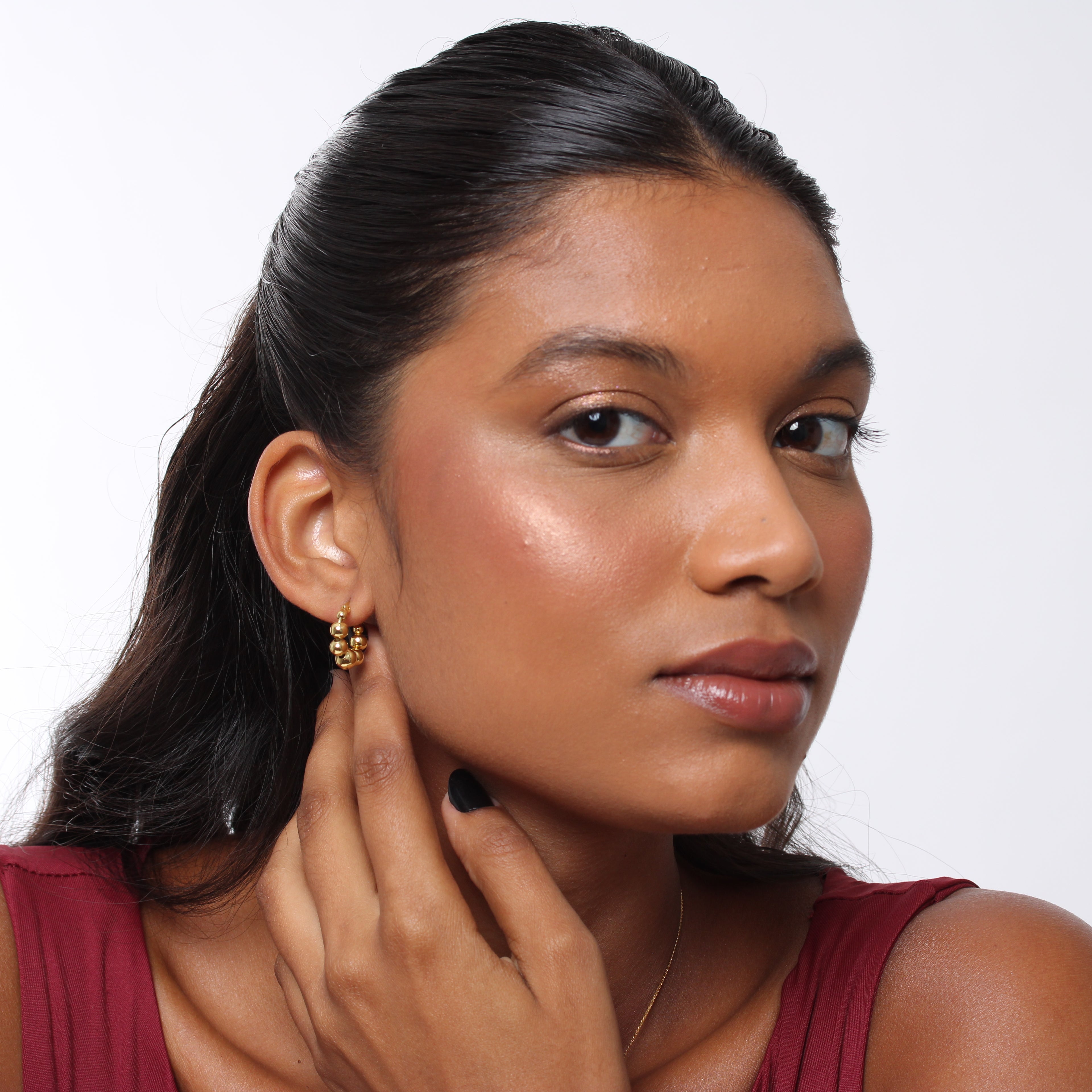 Brinco Gold Bubbles - Banho em Ouro 18K