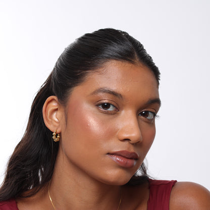 Brinco Gold Bubbles - Banho em Ouro 18K