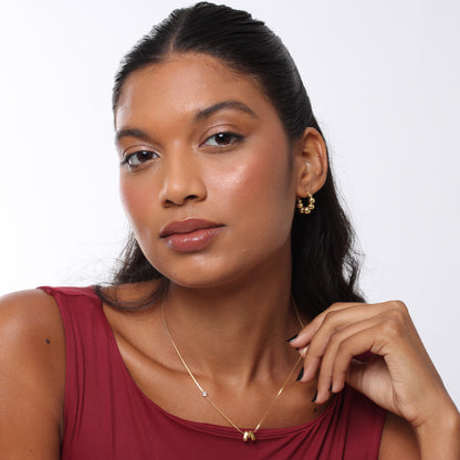 Colar Initialz Bubble - Banho em Ouro 18K