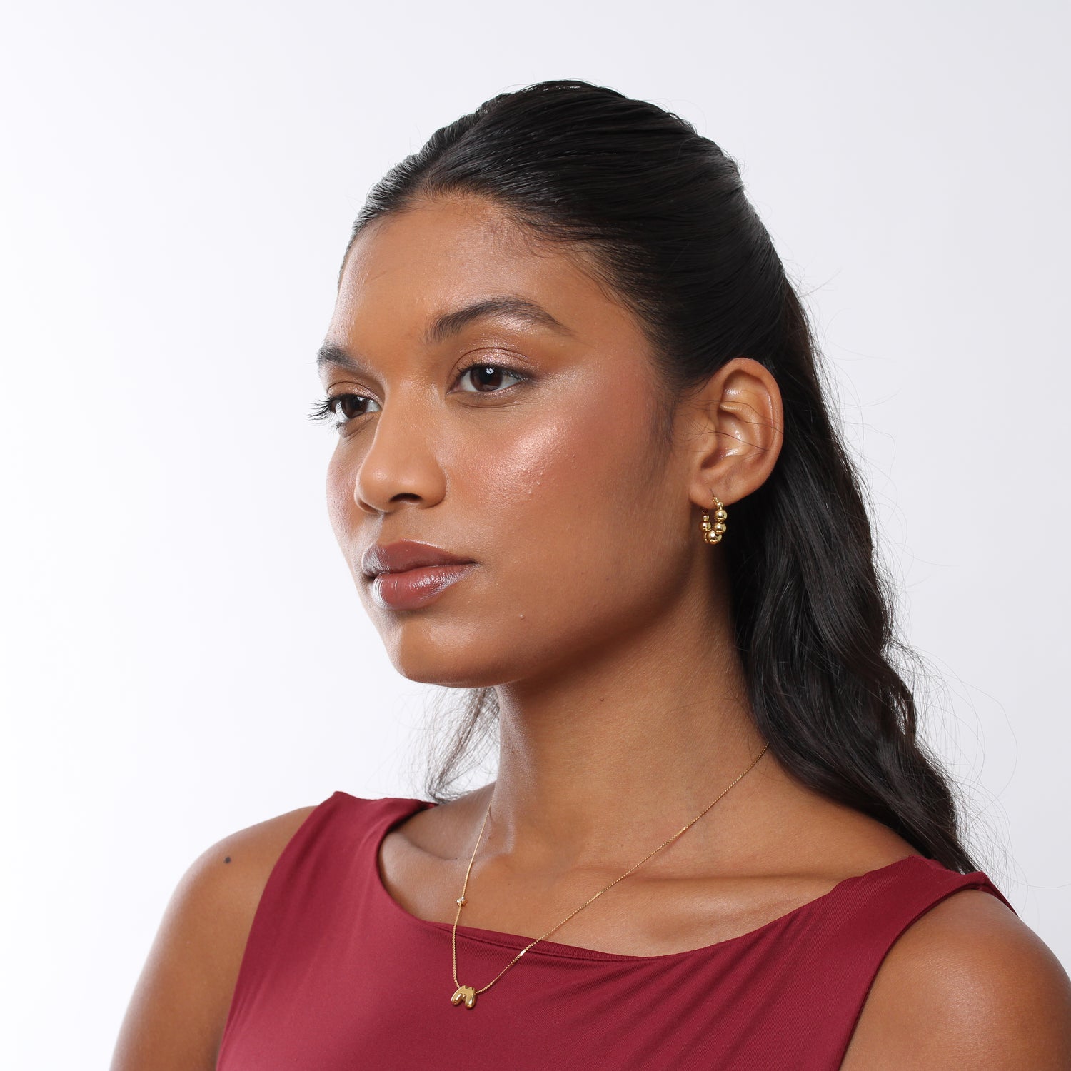 Colar Initialz Bubble - Banho em Ouro 18K