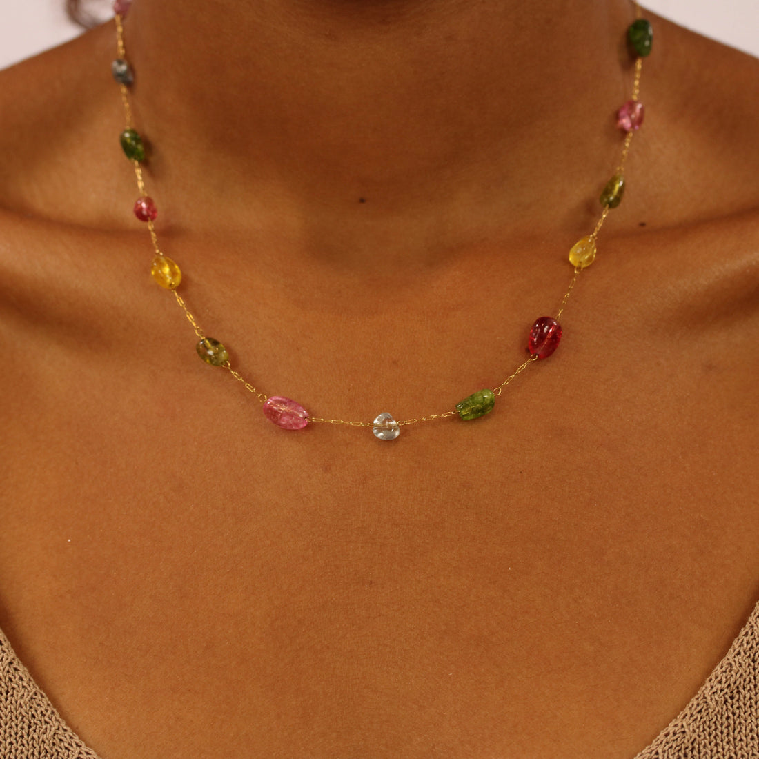 Colar Aquarelle - Banho em Ouro 18K