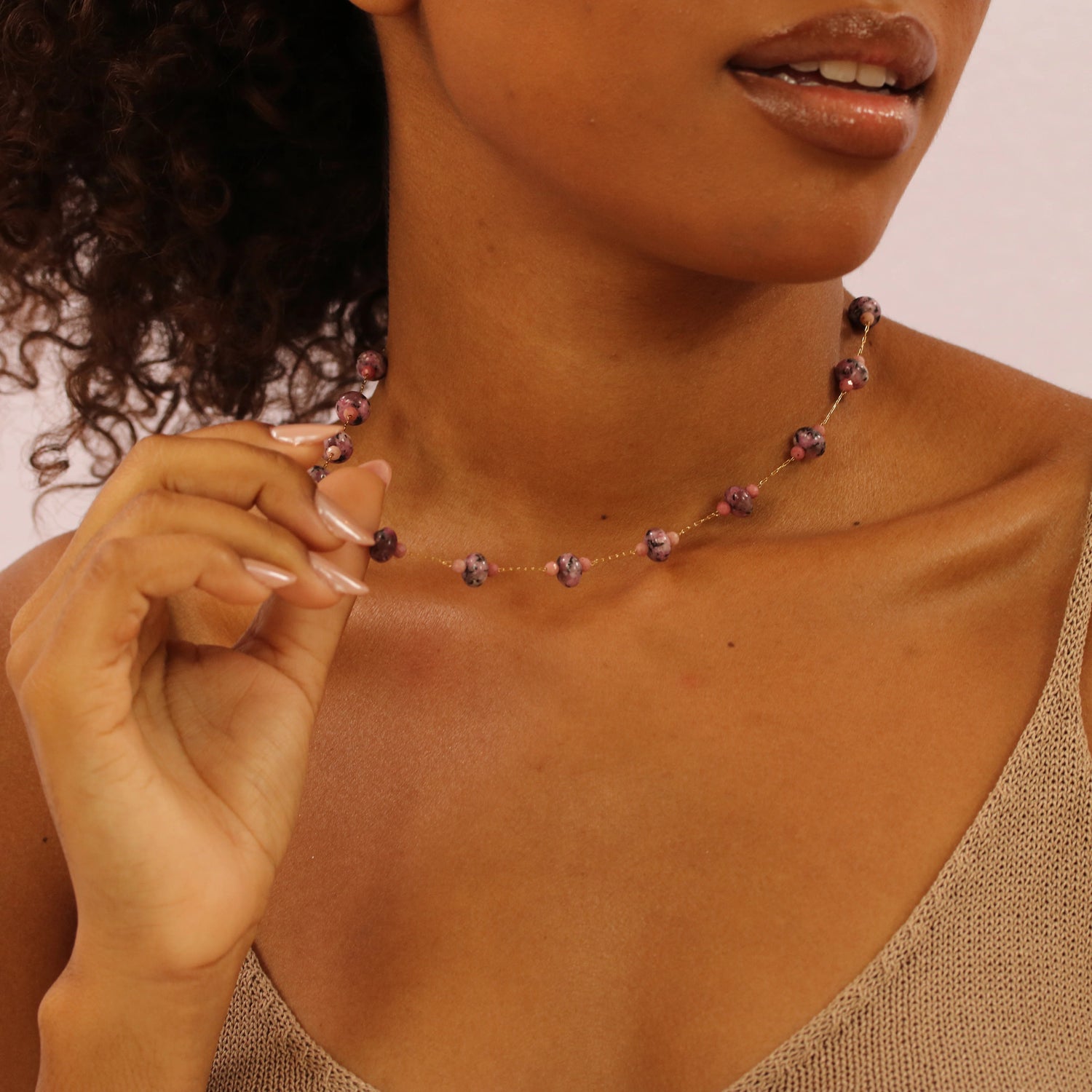 Colar Mauve - Banho em Ouro 18K