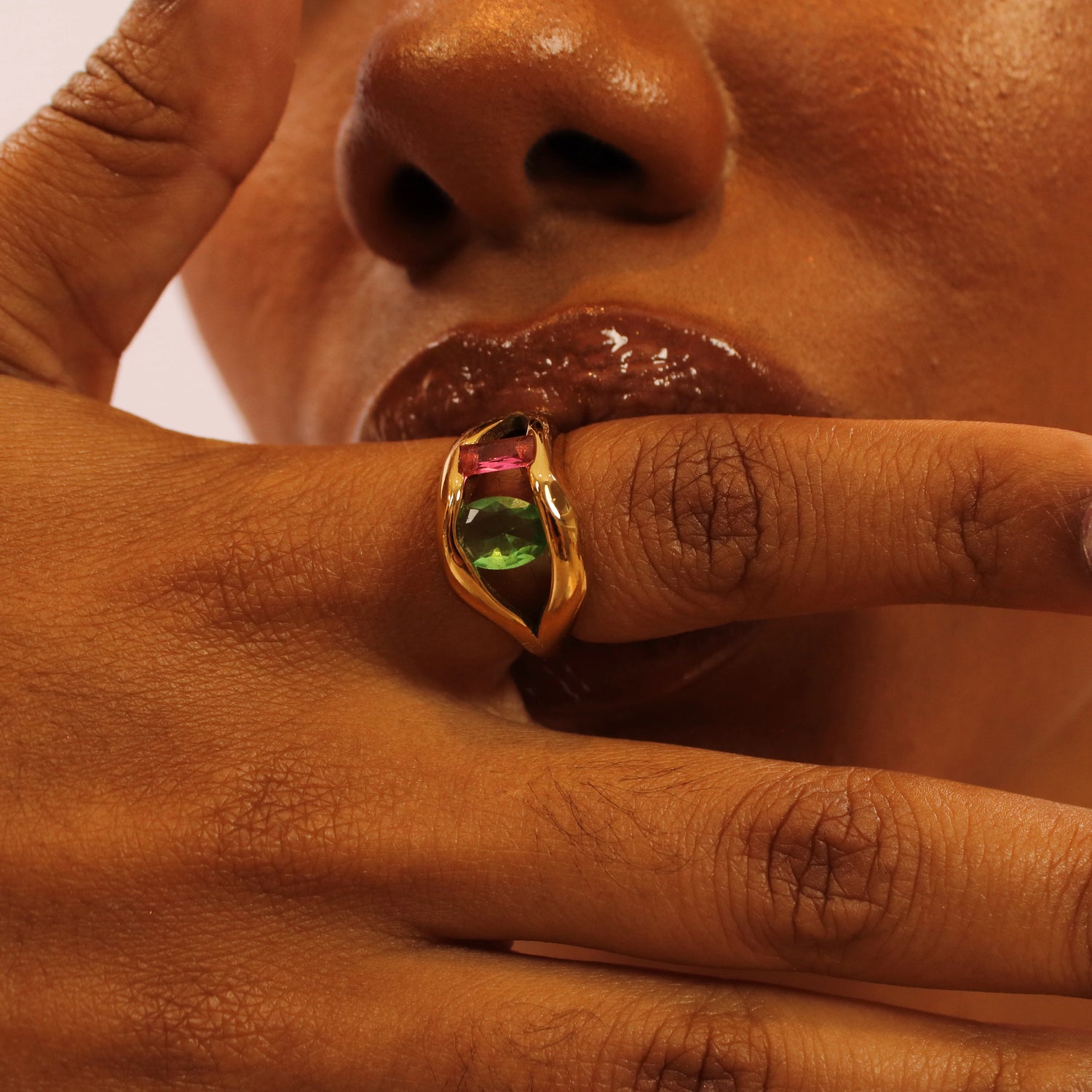 Anel Duaviè - Banho em Ouro 18k