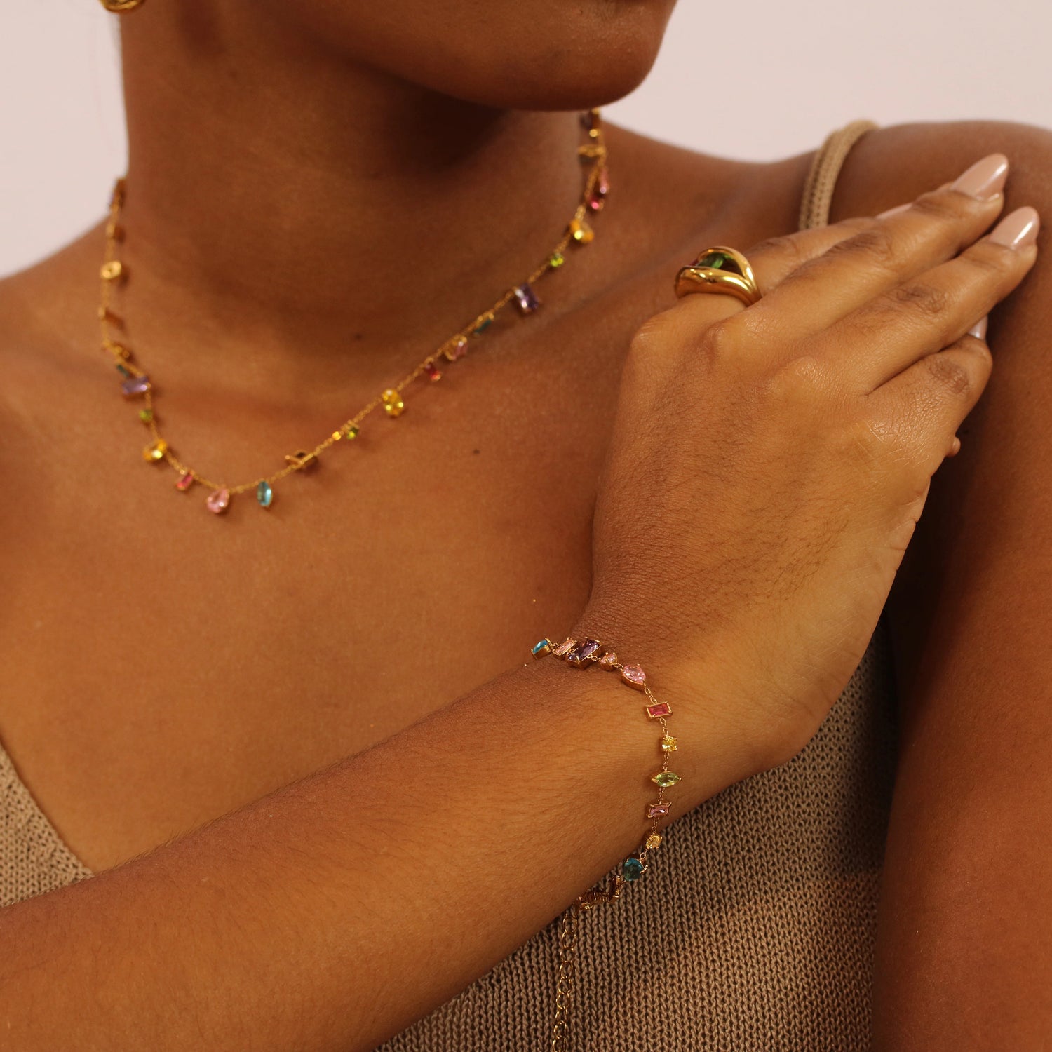 Pulseira Aurora - Banho em Ouro 18K