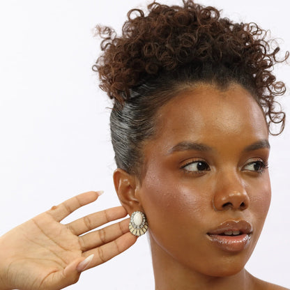 Brinco Vénus - Banho em Ouro 18K