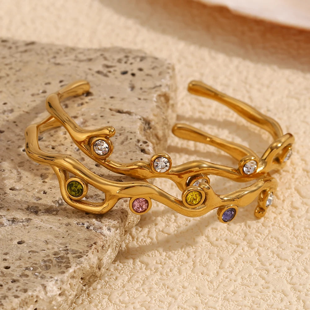 Bracelete Golden Branches - Banho em Ouro 18K