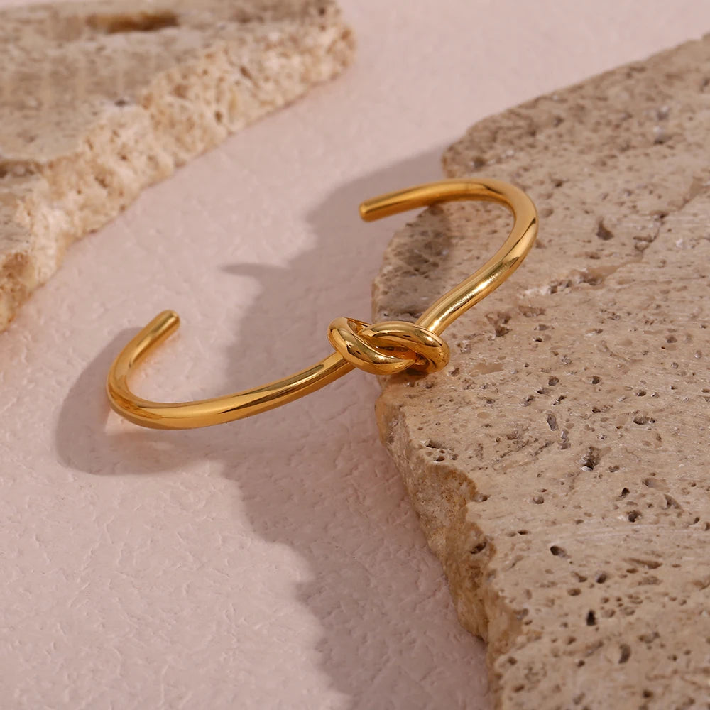 Bracelete Double Knot - Banho em Ouro 18K