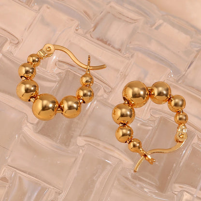 Brinco Gold Bubbles - Banho em Ouro 18K