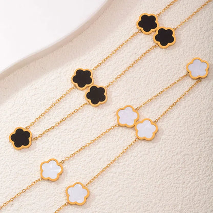 Colar 5 Trevos - Banho em Ouro 18K