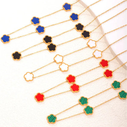 Colar 5 Trevos - Banho em Ouro 18K