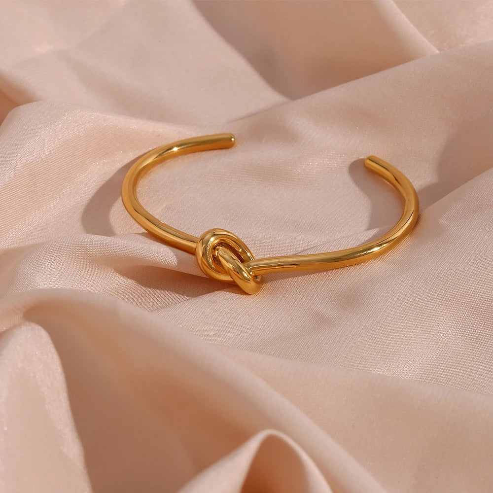 Bracelete Double Knot - Banho em Ouro 18K