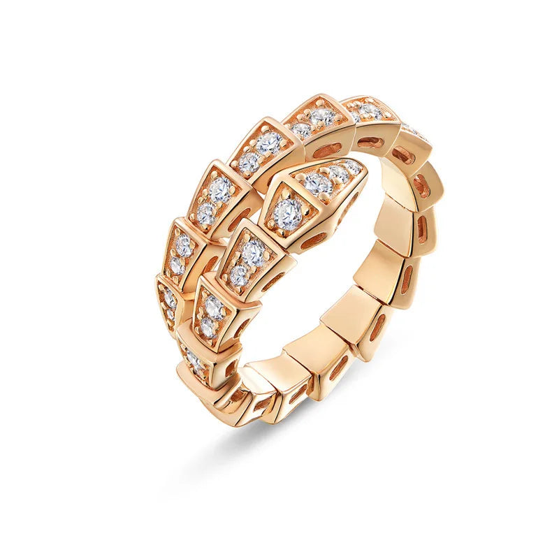 Anel Serpenti - Banho Ouro 18K